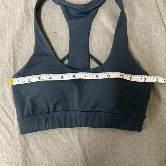 Zyia Active Sports Bra Grey Gray Yoga Athletic Workout Size Small FS Charity - Picture 8 of 9